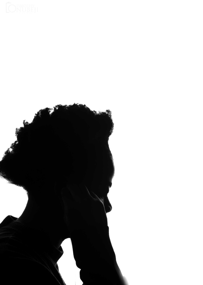 timothy onubeji silhouette of woman